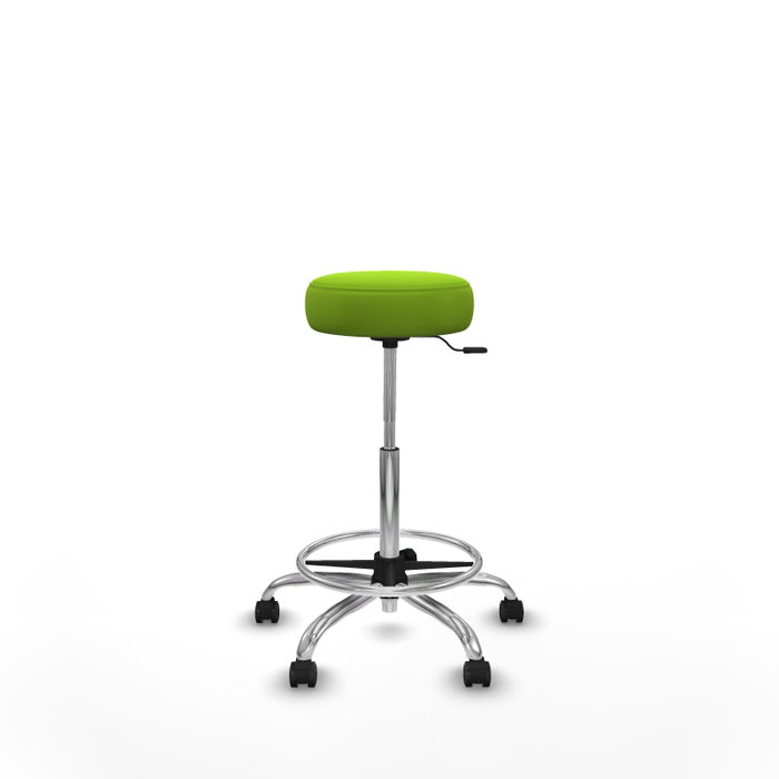 Tabouret Tolosa Pivotant Cuir écologique Non applicable Maille Vert pistache Structure chromée Sans accoudoirs Sans appui-tête Roulettes pour moquette Tabouret Tolosa Pivotant Cuir écologique Non applicable Maille Vert pistache Structure chromée Sans accoudoirs Sans appui-tête Roulettes pour moquette