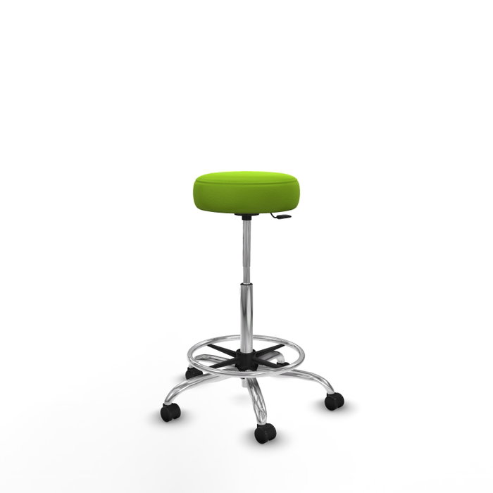 Tabouret Tolosa Pivotant Cuir écologique Non applicable Maille Vert pistache Structure chromée Sans accoudoirs Sans appui-tête Roulettes pour moquette Tabouret Tolosa Pivotant Cuir écologique Non applicable Maille Vert pistache Structure chromée Sans accoudoirs Sans appui-tête Roulettes pour moquette