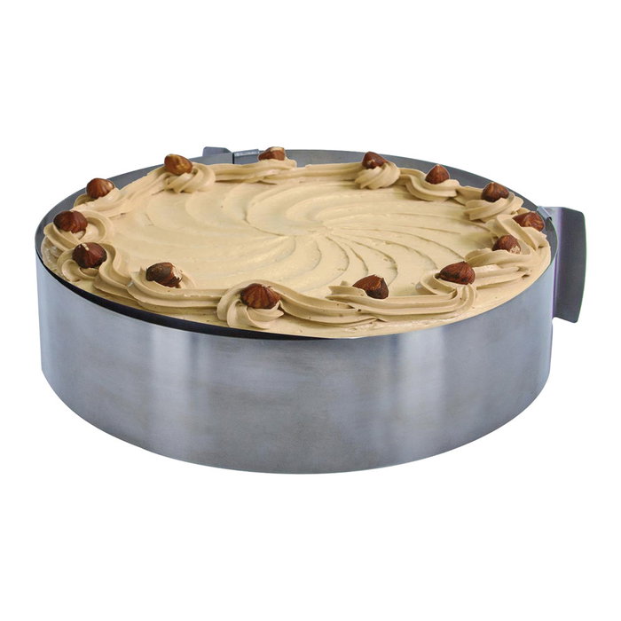 Cuisy Moule à aro extensible en acier inoxydable, D.15-30 cm Cuisy Moule à aro extensible en acier inoxydable, D.15-30 cm