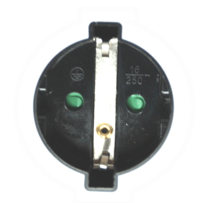 Silver Prolongateur 10 m 3 500 W Prise de courant en caoutchouc et cuivre pour intérieur