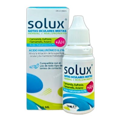 SOLUX - Gotas Oculares Mixtas 15Ml - Solution multifonction pour les yeux SOLUX - Gotas Oculares Mixtas 15Ml - Solution multifonction pour les yeux