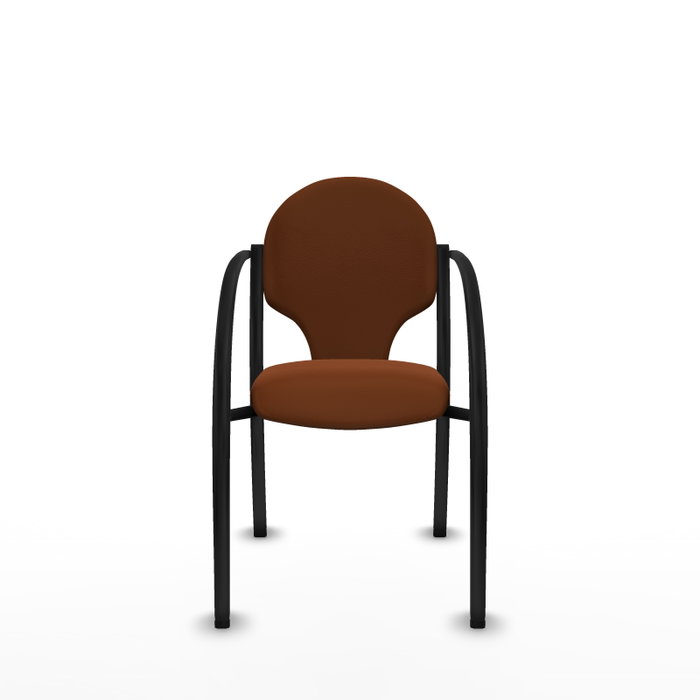 Piqueras Y Crespo Chaise Hellín Marron avec Bras Fixes et Simili-cuir