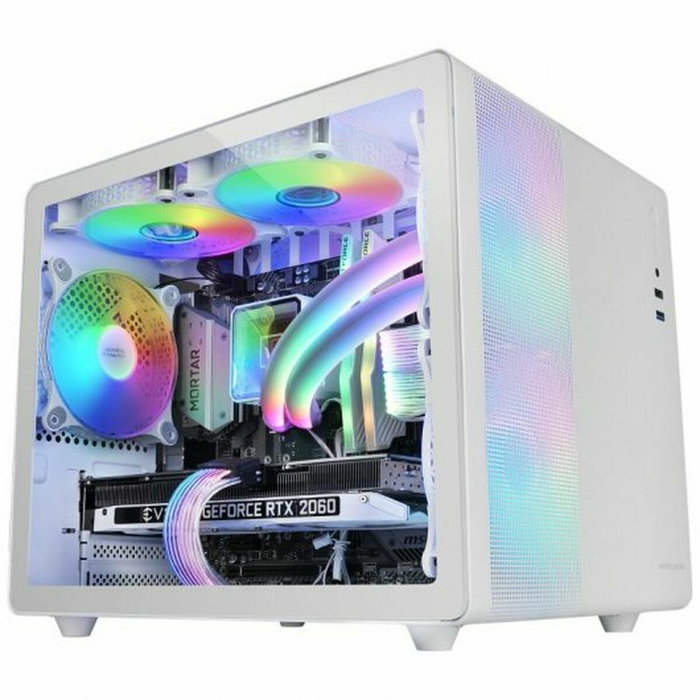 Boîtier ATX semi-tour Mars Gaming MC400W Blanc Noir Boîtier ATX semi-tour Mars Gaming MC400W Blanc Noir