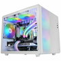 Boîtier ATX semi-tour Mars Gaming MC400W Blanc Noir