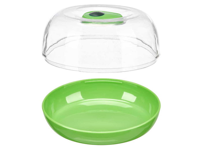 Leknes Récipient de Conservation Avocat 12,8x10,2x7 cm Plastique Vert Transparent (Set de 36)