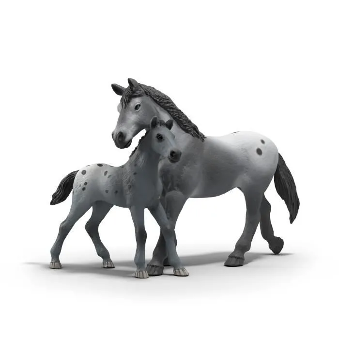 Schleich 42776 Figurine L'entrainement au tournoi de Lisa, Horse Club - Jeu de saut d'obstacles avec jument et poulain Appaloosa Schleich 42776 Figurine L'entrainement au tournoi de Lisa, Horse Club - Jeu de saut d'obstacles avec jument et poulain Appaloosa