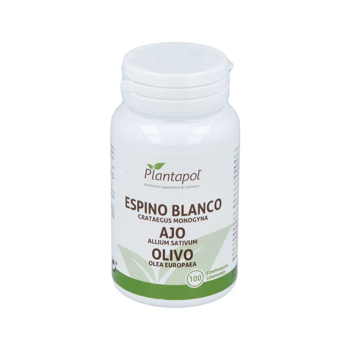 PLANTAPOL Espino Blanco, Ajo, Olivo, FOS 100 comprimés PLANTAPOL Espino Blanco, Ajo, Olivo, FOS 100 comprimés