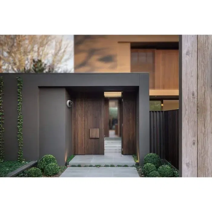 Link2Home Caméra de surveillance factice Dôme avec LED rouge clignotante - Pour intérieur et extérieur - Installation facile sans fil - Fonctionne sur piles AA