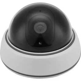Link2Home Caméra factice Dôme avec LED rouge clignotante Gris