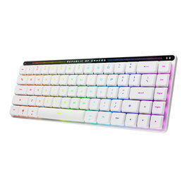 Asus ROG Falchion RX Low Profile 90MP03EC-BKSA10 Clavier Gamer Compact Sans Fil 65% Interrupteurs Optiques Blanc