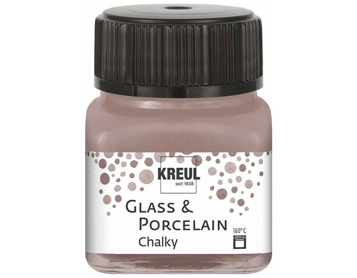 Kreul Peinture verre et porcelaine Chalky mate Mocca 20ml Kreul Peinture verre et porcelaine Chalky mate Mocca 20ml