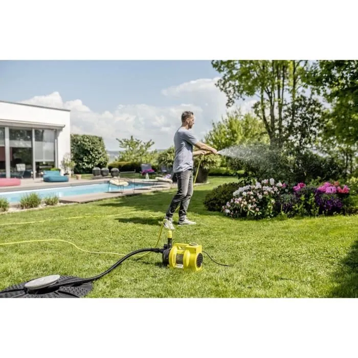 Karcher Pompe d'arrosage de surface BP 4.500 Garden, 550 W, pour petits jardins jusqu'à 350 m², avec protection anti-gel et interrupteur au pied
