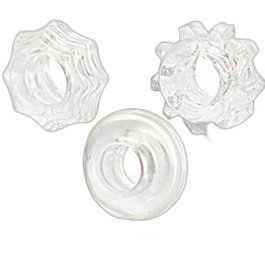 CALEXOTICS Kit de trois anneaux réversibles transparents