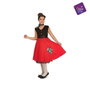My Other Me Déguisement pour Enfant Chica Ye-ye Rouge, 5-6 Ans
