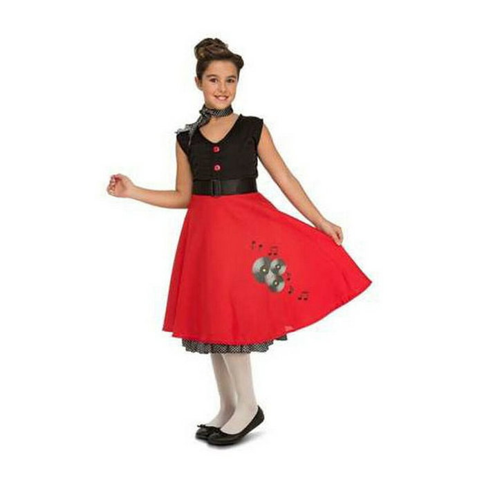 My Other Me Déguisement pour Enfant Chica Ye-ye Rouge, 5-6 Ans