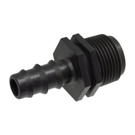Aqua Control Adaptateur mâle tube ø16 mm à filetage 1/2 pulg noir
