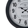 BigBuy Home Horloge Murale Blanc Noir Fer 70 x 70 x 6,5 cm