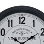 BigBuy Home Horloge Murale Blanc Noir Fer 70 x 70 x 6,5 cm