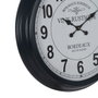 BigBuy Home Horloge Murale Blanc Noir Fer 70 x 70 x 6,5 cm