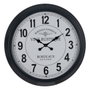 BigBuy Home Horloge Murale Blanc Noir Fer 70 x 70 x 6,5 cm