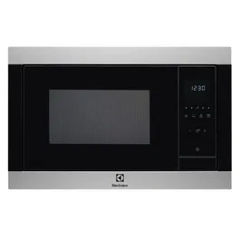 Electrolux CMS4253TMX Micro-ondes Encastreble 25 L avec Grill Quartz 1000 W et Déconception Automatique - Inox Anti-traces