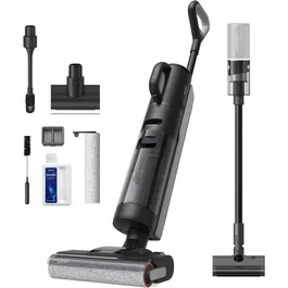Dreame Aspirateur Balai Sans Fil H12 Dual - Nettoyeur eau et poussière 300W avec séchage à air chaud, autonomie 35 min, écran LED