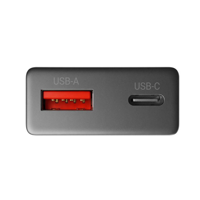 Mars Gaming MDGAN30 Chargeur Murale 30W GaN QC 3.0 PD 3.0 USB-C USB-A Noir Compact Rapide