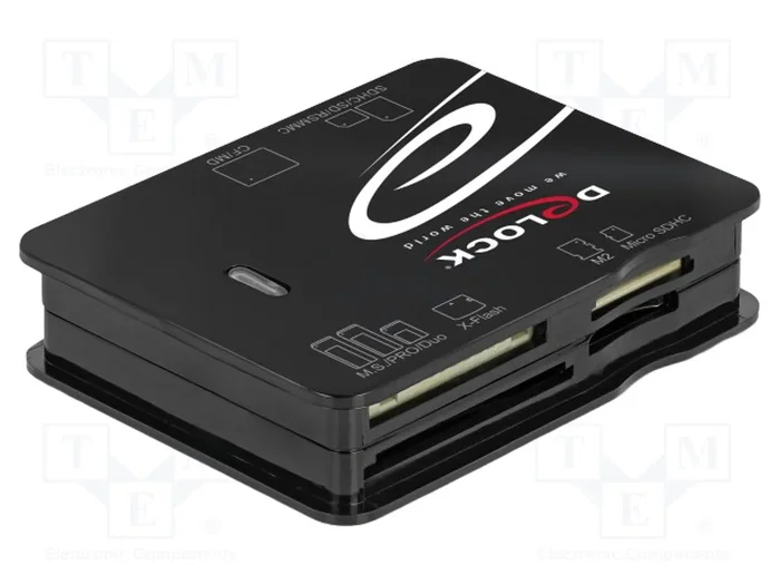 DELOCK Lecteur de cartes mémoire USB 2.0 Noir DELOCK Lecteur de cartes mémoire USB 2.0 Noir