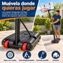 JugaToys Canasta de baloncesto avec pied, ballon gonflable et gonfleur
