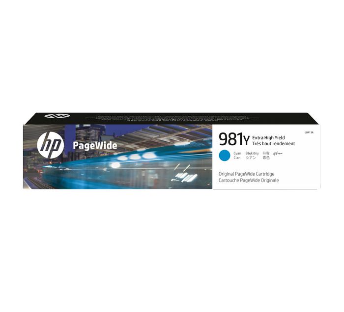 HP 981Y Cyan L0R13A Extra Haute Capacité (XXL) de cartouche d'encre de jet d'encre HP 981Y Cyan L0R13A Extra Haute Capacité (XXL) de cartouche d'encre de jet d'encre
