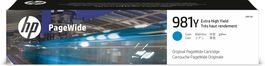 HP Cartouche d'encre L0R13A Cyan XXL 981Y - Cartouche pour imprimante à jet d'encre