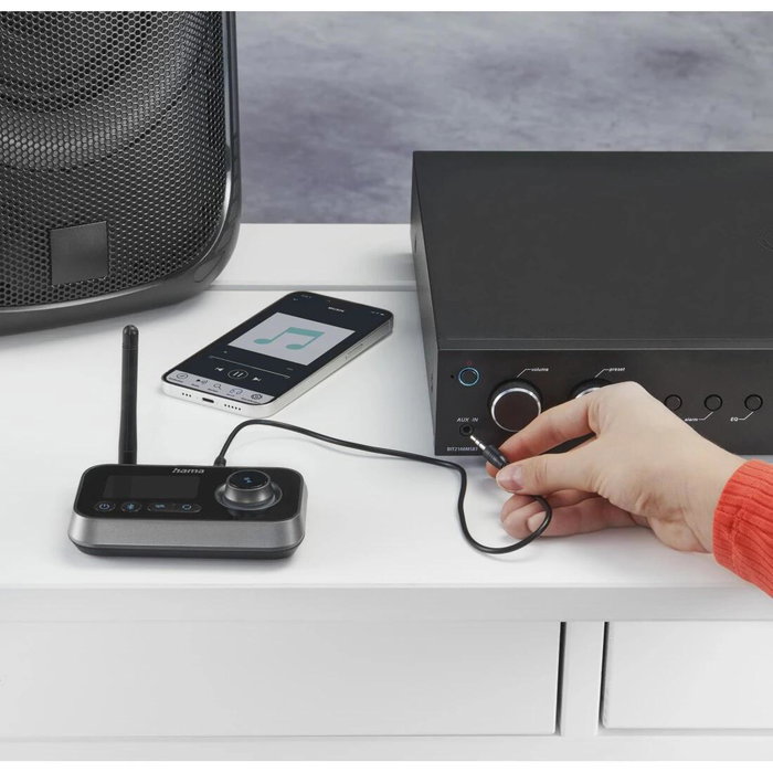 Hama Link.it duo Adaptateur Bluetooth Noir