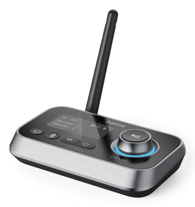 Hama Link.it duo Adaptateur Bluetooth Noir