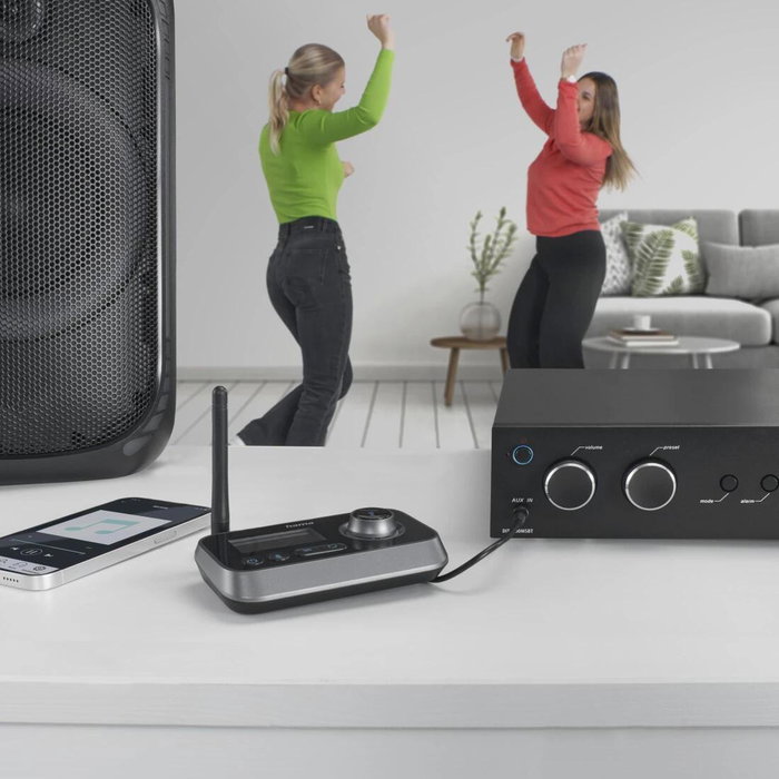 Hama Link.it duo Adaptateur Bluetooth Noir