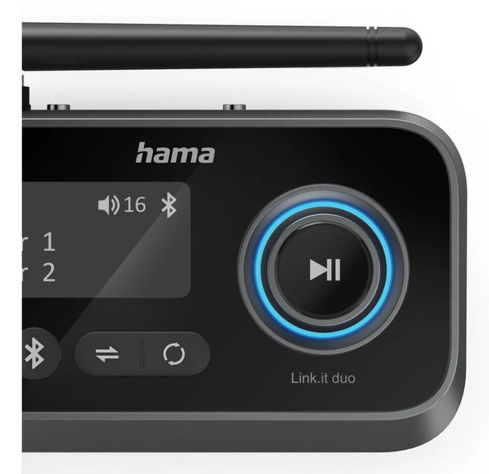 Hama Link.it duo Adaptateur Bluetooth Noir
