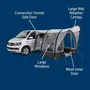 Kampa Sprint Air - Auvent gonflable compact pour van et camping-car, toile Weathershield 68D, structure Kampa AIR, entrée pluie généreuse - Idéal pour s'abriter rapidement