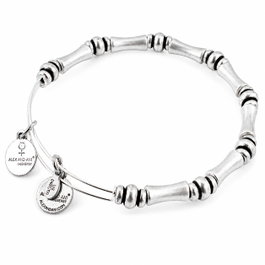 Alex And Ani Pulsera Bamboo Gris 20cm