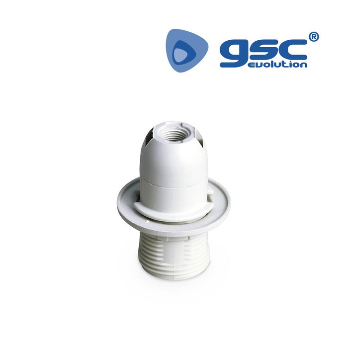 GSC Evolution Porte-lampe en thermoplastique semi-roscable E14 blanc GSC Evolution Porte-lampe en thermoplastique semi-roscable E14 blanc