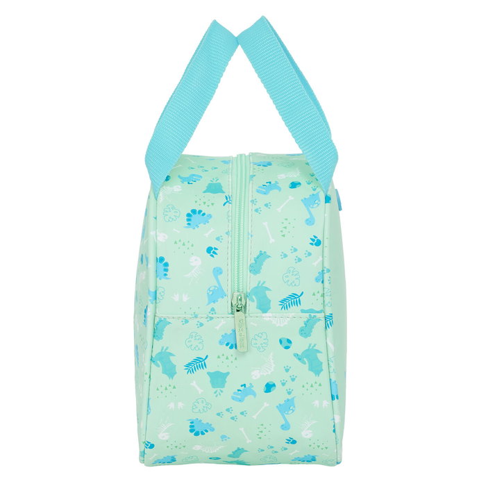 Sac glacière goûter Safta Dino Vert 19 x 22 x 14 cm