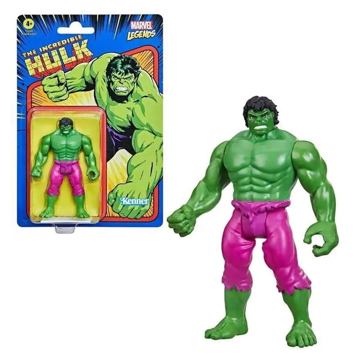 Hasbro Présentoir Marvel Retro 48 Figurines - Collection Iron Man, Hulk, Spider-Man, Captain America, Black Panther