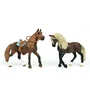 Schleich 42738 Horse Club - Mes Premiers chevaux Paso Péruvien, Figurines de 2 chevaux, Jouet éducatif dès 5 ans