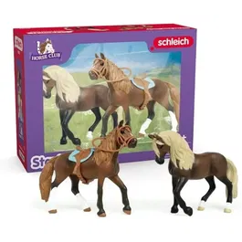 Schleich 42738 Horse Club - Mes Premiers chevaux Paso Péruvien, Figurines de 2 chevaux, Jouet éducatif dès 5 ans