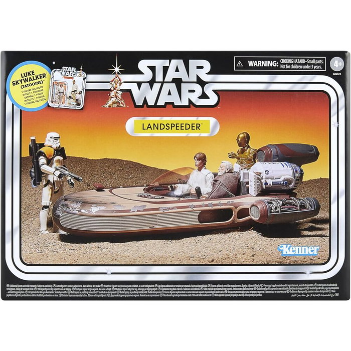 Hasbro Star Wars Landspeeder et Luke Skywalker (Tatooine) - The Vintage Collection