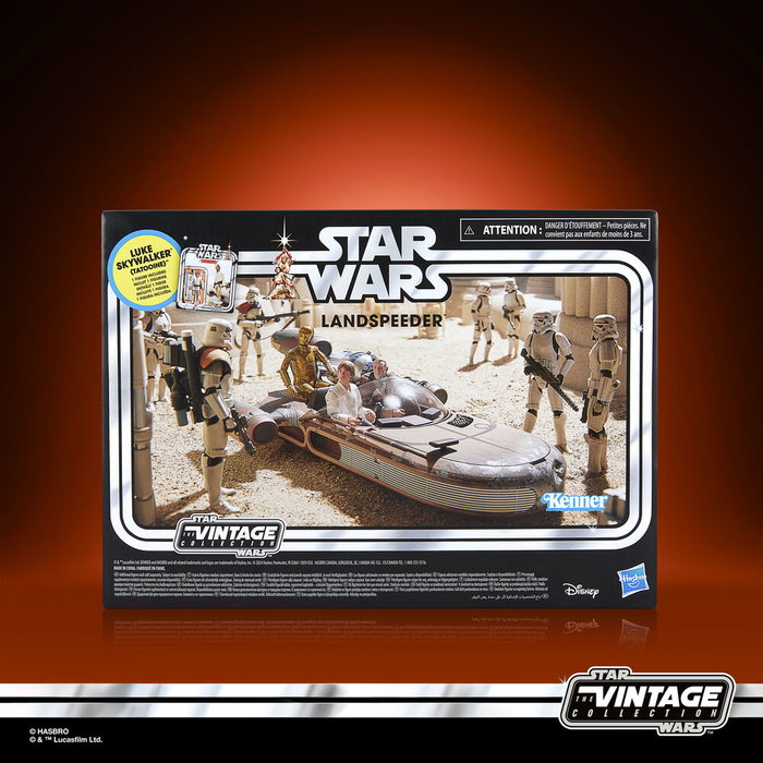 Hasbro Star Wars Landspeeder et Luke Skywalker (Tatooine) - The Vintage Collection