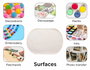 Innspiro Set de table ovale en coton 46x30 cm