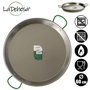 La Dehesa Paellera en acier poli 60 cm pour 20 rations avec 2 anses (Set de 4)