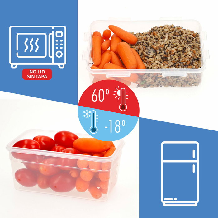 Ensemble de contenants de cuisine hermétiques empilables Max Home 27 x 12 x 20 cm 6 Unités Ensemble de contenants de cuisine hermétiques empilables Max Home 27 x 12 x 20 cm 6 Unités