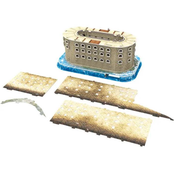 Megableu Puzzle 3D Fort Boyard - 125 pièces - Dès 7 ans - Langue française - Modèle décoratif à assembler