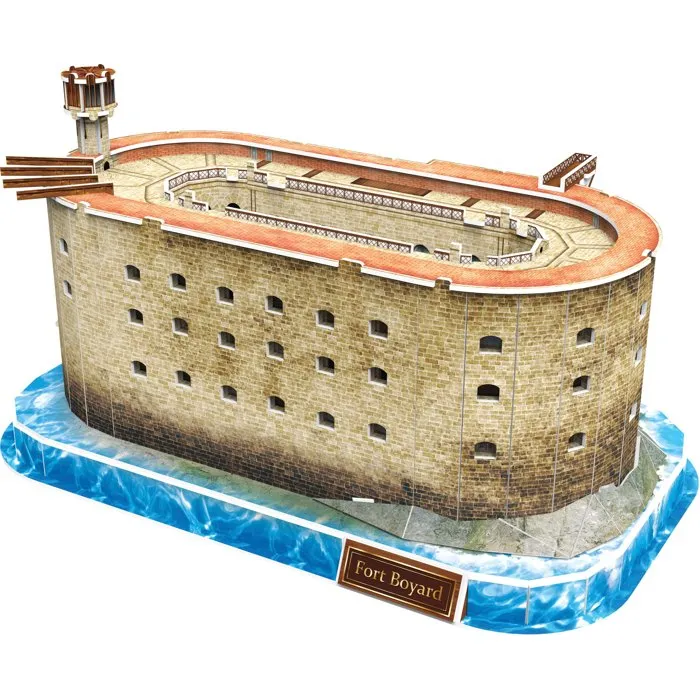 Megableu Puzzle 3D Fort Boyard - 125 pièces - Dès 7 ans - Langue française - Modèle décoratif à assembler