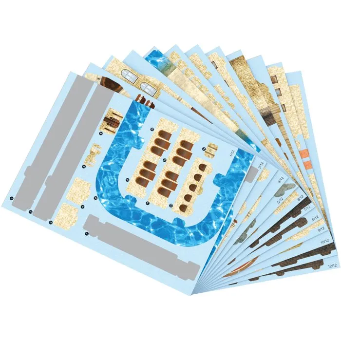 Megableu Puzzle 3D Fort Boyard - 125 pièces - Dès 7 ans - Langue française - Modèle décoratif à assembler